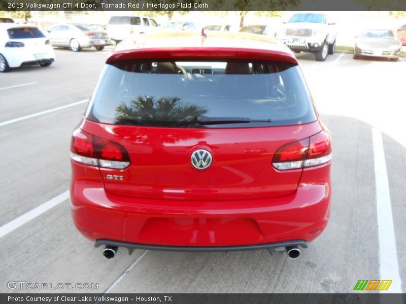 Tornado Red / Interlagos Plaid Cloth 2013 Volkswagen GTI 4 Door