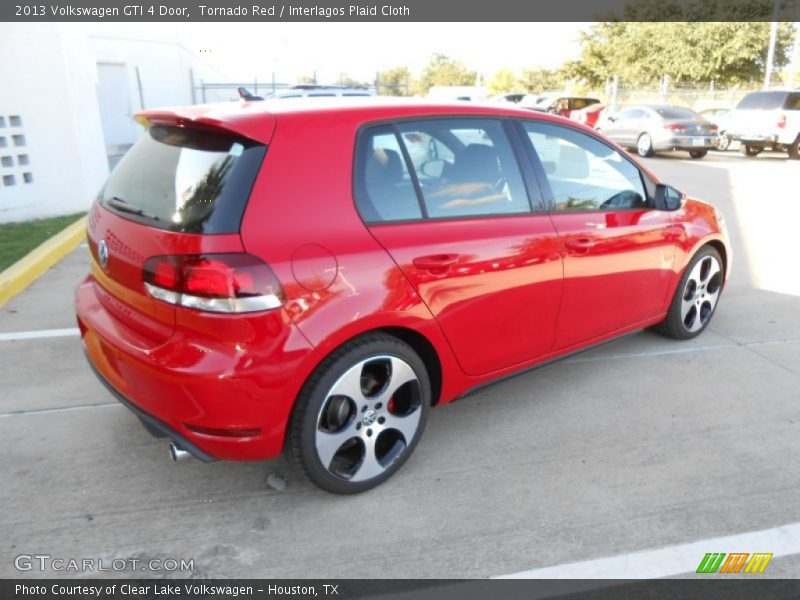 Tornado Red / Interlagos Plaid Cloth 2013 Volkswagen GTI 4 Door
