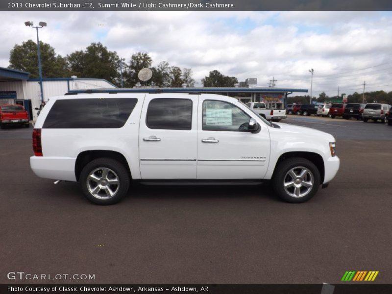 Summit White / Light Cashmere/Dark Cashmere 2013 Chevrolet Suburban LTZ