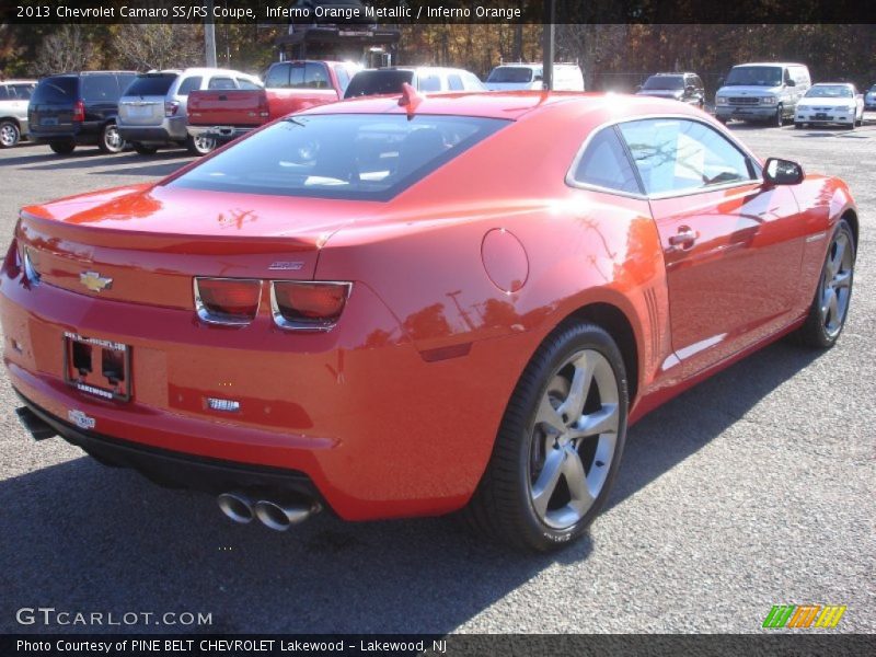 Inferno Orange Metallic / Inferno Orange 2013 Chevrolet Camaro SS/RS Coupe