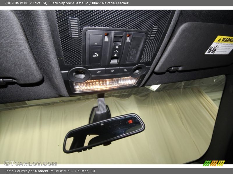 Black Sapphire Metallic / Black Nevada Leather 2009 BMW X6 xDrive35i