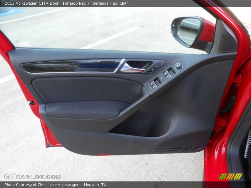 Tornado Red / Interlagos Plaid Cloth 2013 Volkswagen GTI 4 Door