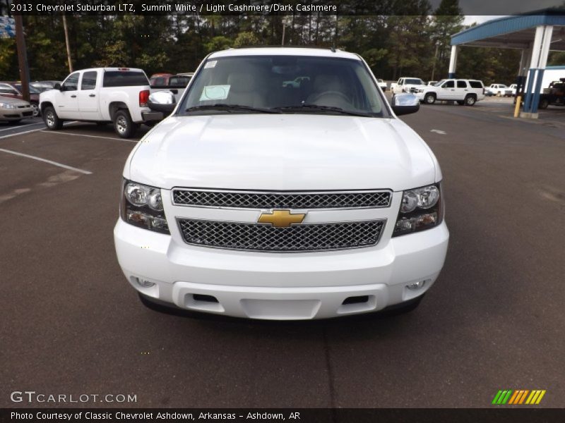Summit White / Light Cashmere/Dark Cashmere 2013 Chevrolet Suburban LTZ