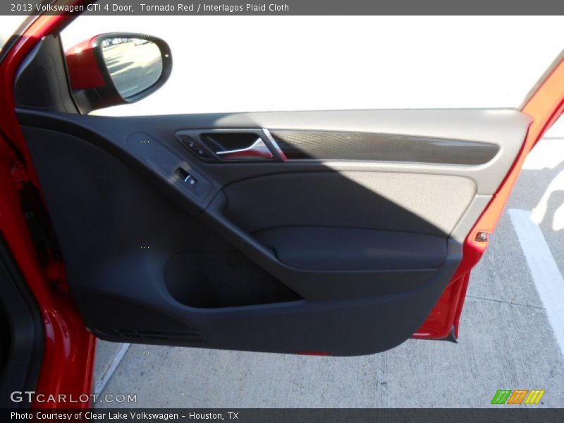 Tornado Red / Interlagos Plaid Cloth 2013 Volkswagen GTI 4 Door
