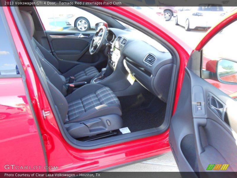 Tornado Red / Interlagos Plaid Cloth 2013 Volkswagen GTI 4 Door