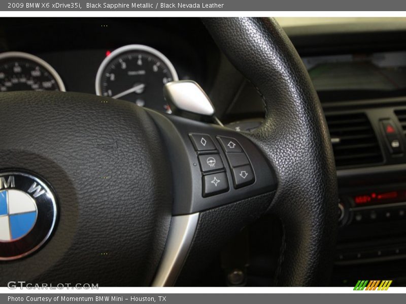 Black Sapphire Metallic / Black Nevada Leather 2009 BMW X6 xDrive35i