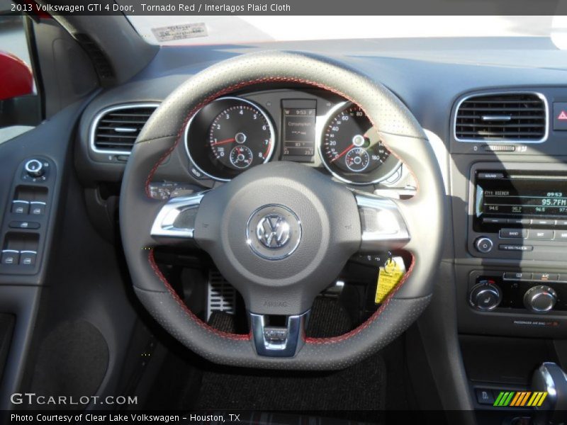 Tornado Red / Interlagos Plaid Cloth 2013 Volkswagen GTI 4 Door