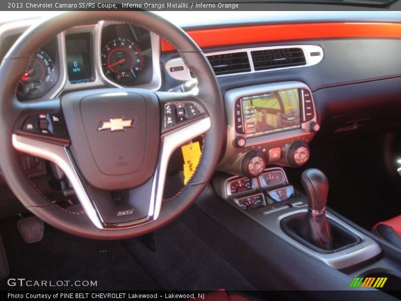 Inferno Orange Metallic / Inferno Orange 2013 Chevrolet Camaro SS/RS Coupe