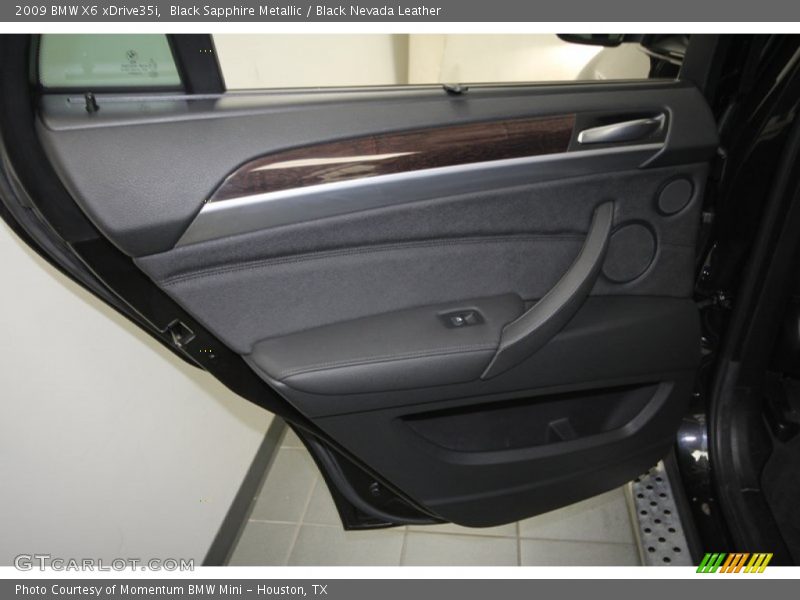 Black Sapphire Metallic / Black Nevada Leather 2009 BMW X6 xDrive35i