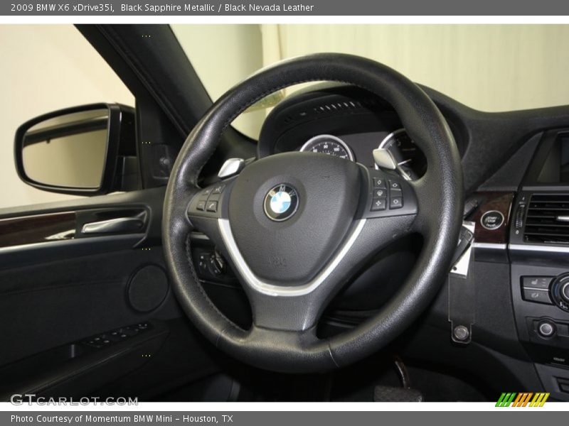Black Sapphire Metallic / Black Nevada Leather 2009 BMW X6 xDrive35i
