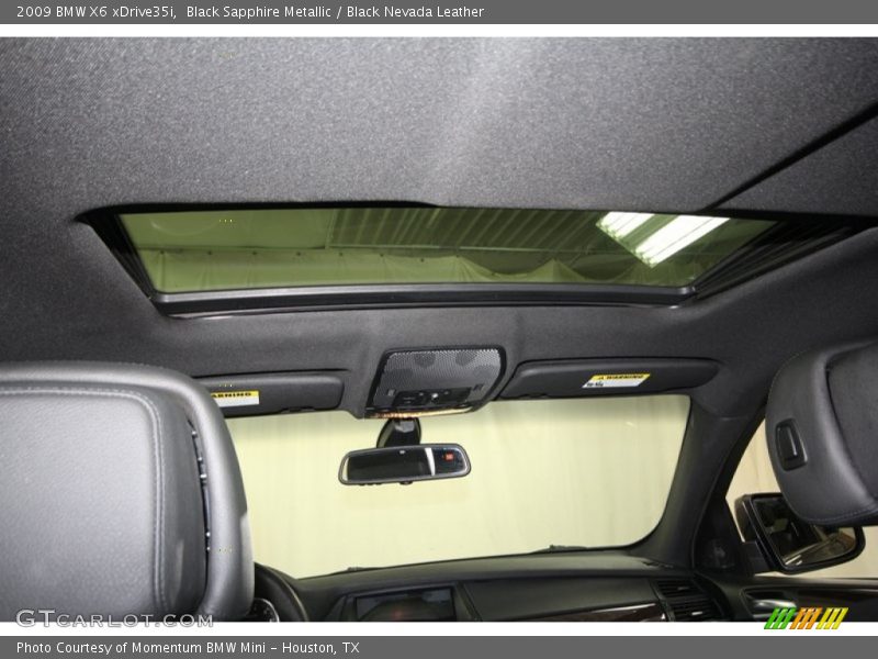 Black Sapphire Metallic / Black Nevada Leather 2009 BMW X6 xDrive35i