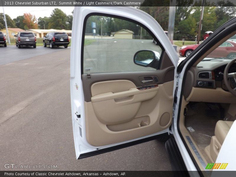Summit White / Light Cashmere/Dark Cashmere 2013 Chevrolet Suburban LTZ