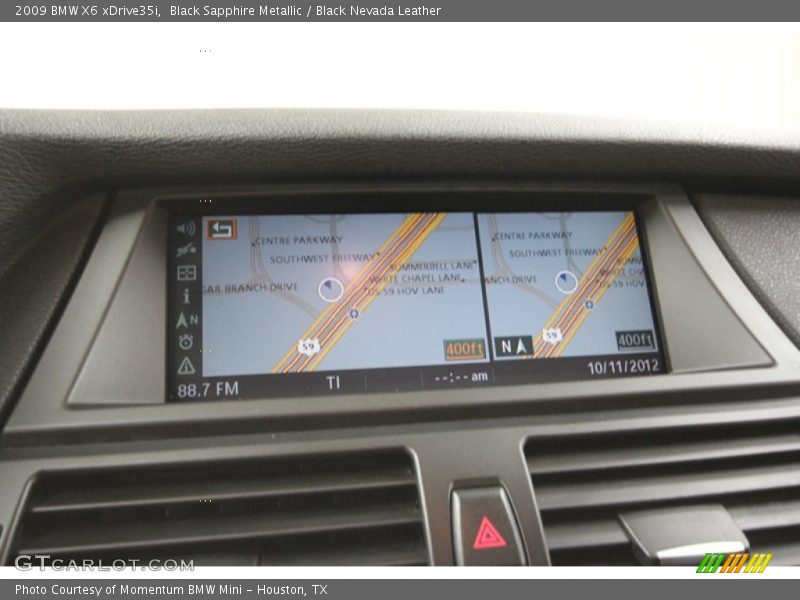 Black Sapphire Metallic / Black Nevada Leather 2009 BMW X6 xDrive35i