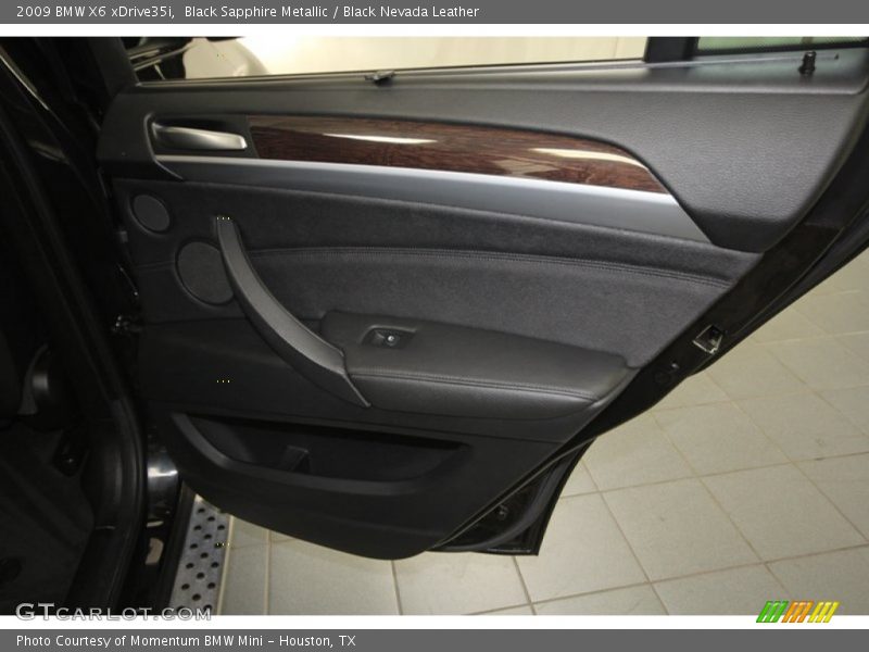 Black Sapphire Metallic / Black Nevada Leather 2009 BMW X6 xDrive35i