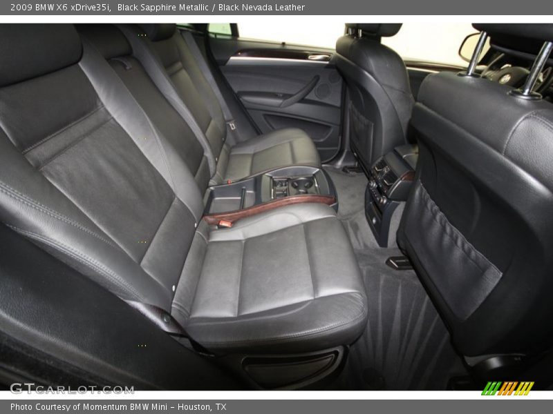 Black Sapphire Metallic / Black Nevada Leather 2009 BMW X6 xDrive35i