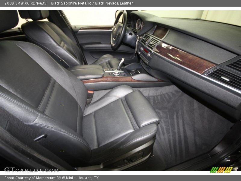Black Sapphire Metallic / Black Nevada Leather 2009 BMW X6 xDrive35i