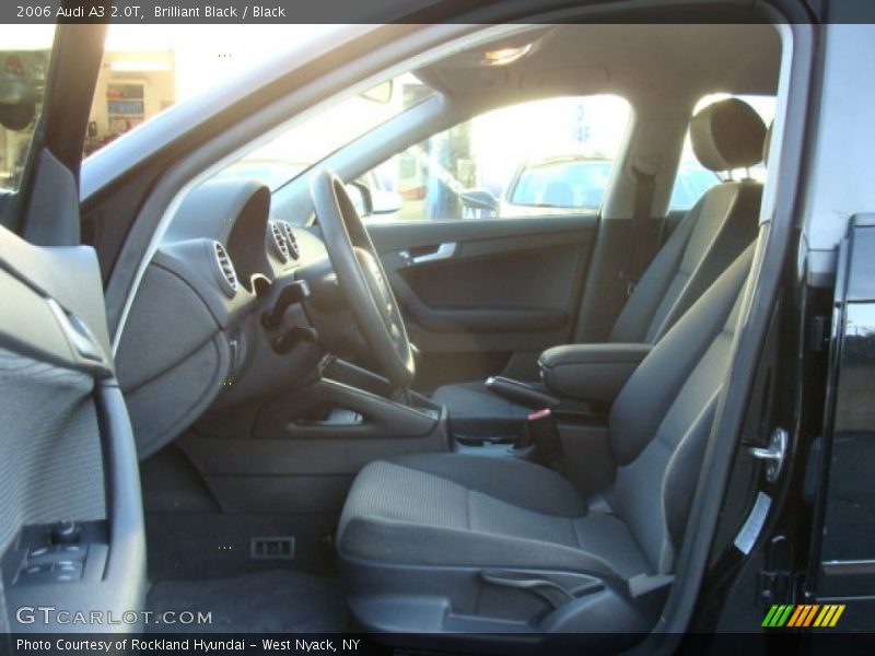 Brilliant Black / Black 2006 Audi A3 2.0T