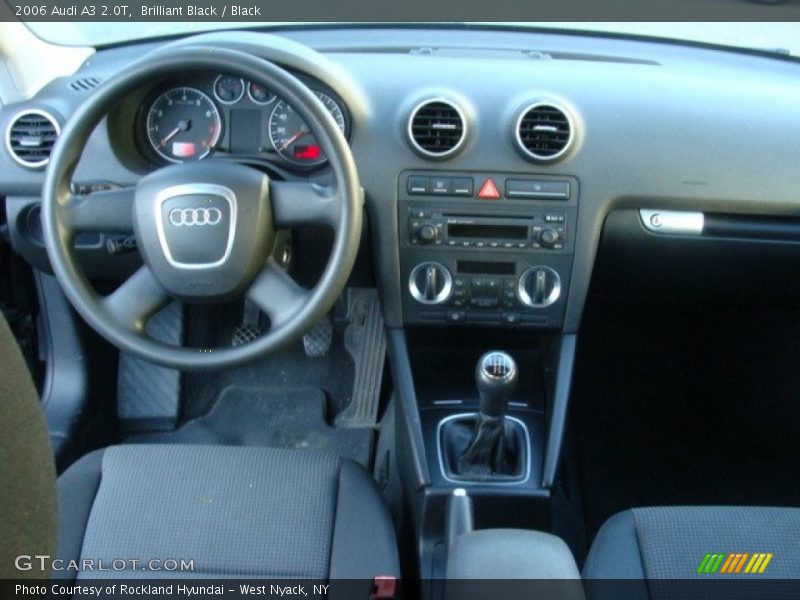 Brilliant Black / Black 2006 Audi A3 2.0T