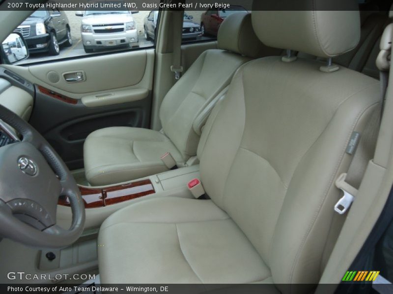Front Seat of 2007 Highlander Hybrid Limited 4WD