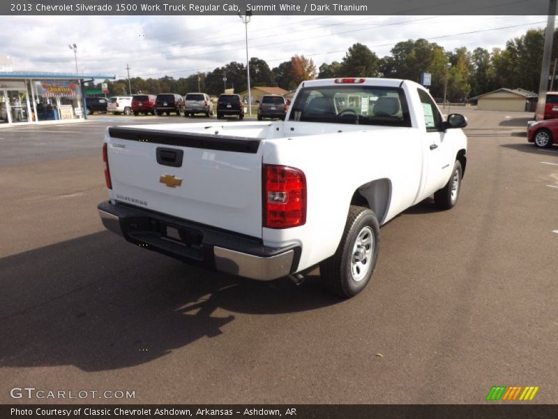 Summit White / Dark Titanium 2013 Chevrolet Silverado 1500 Work Truck Regular Cab