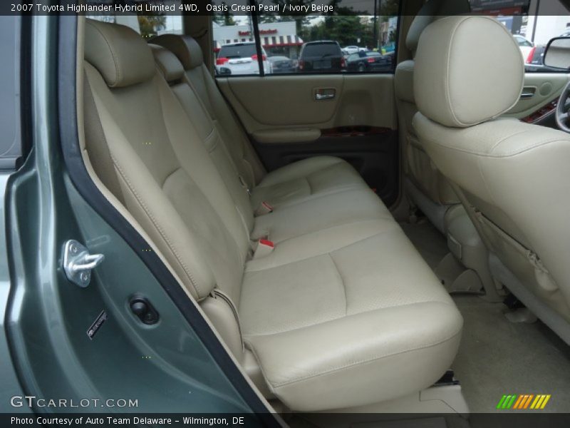 Oasis Green Pearl / Ivory Beige 2007 Toyota Highlander Hybrid Limited 4WD