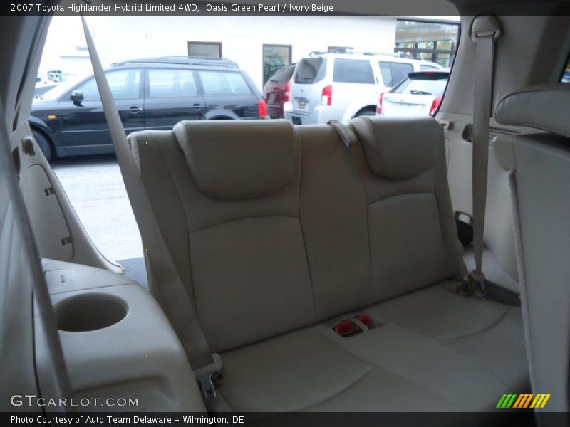 Oasis Green Pearl / Ivory Beige 2007 Toyota Highlander Hybrid Limited 4WD