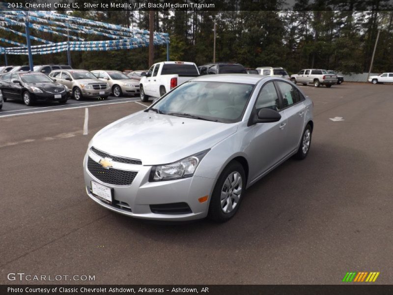 Silver Ice Metallic / Jet Black/Medium Titanium 2013 Chevrolet Cruze LS