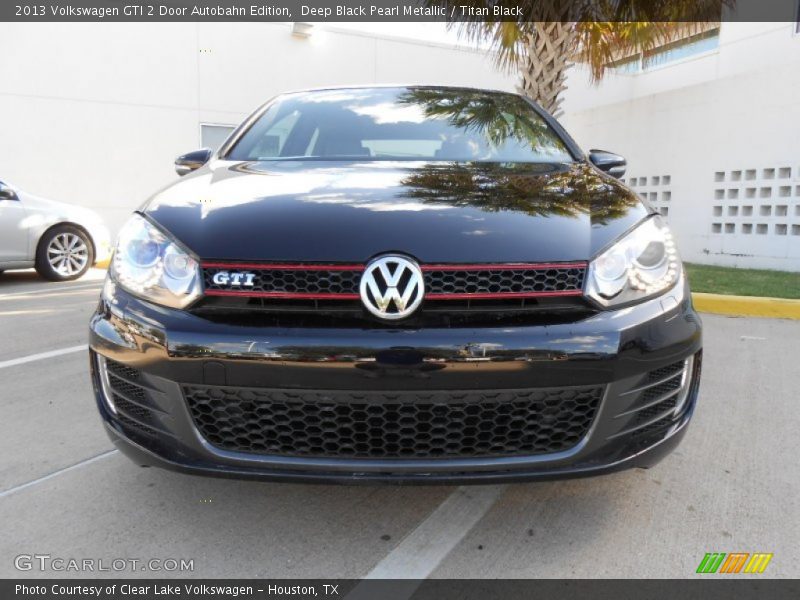 Deep Black Pearl Metallic / Titan Black 2013 Volkswagen GTI 2 Door Autobahn Edition