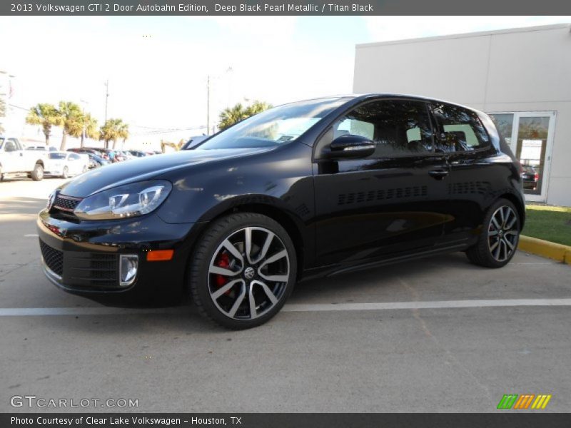 Deep Black Pearl Metallic / Titan Black 2013 Volkswagen GTI 2 Door Autobahn Edition