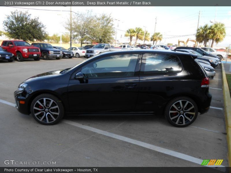 Deep Black Pearl Metallic / Titan Black 2013 Volkswagen GTI 2 Door Autobahn Edition