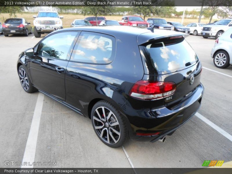 Deep Black Pearl Metallic / Titan Black 2013 Volkswagen GTI 2 Door Autobahn Edition