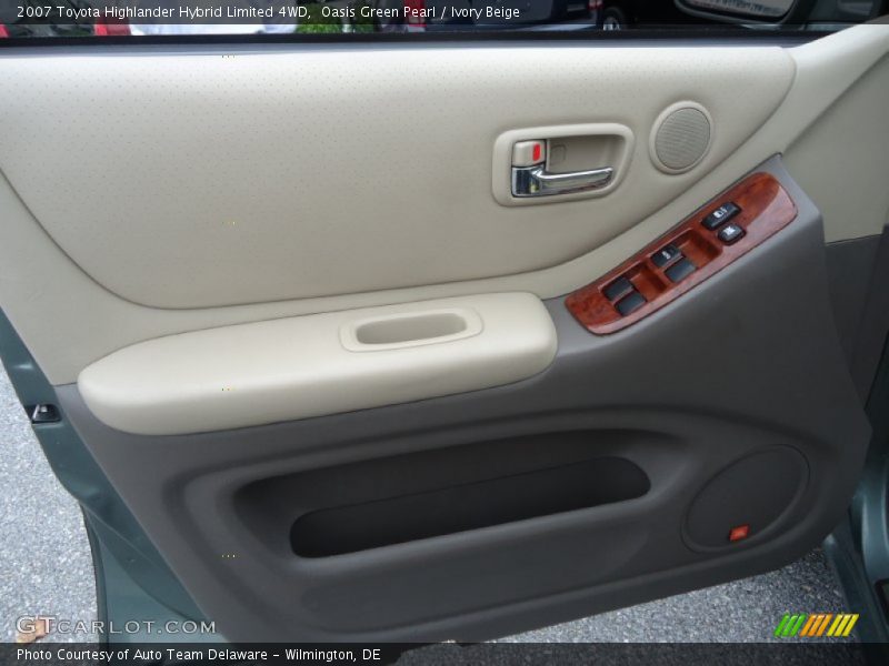 Oasis Green Pearl / Ivory Beige 2007 Toyota Highlander Hybrid Limited 4WD