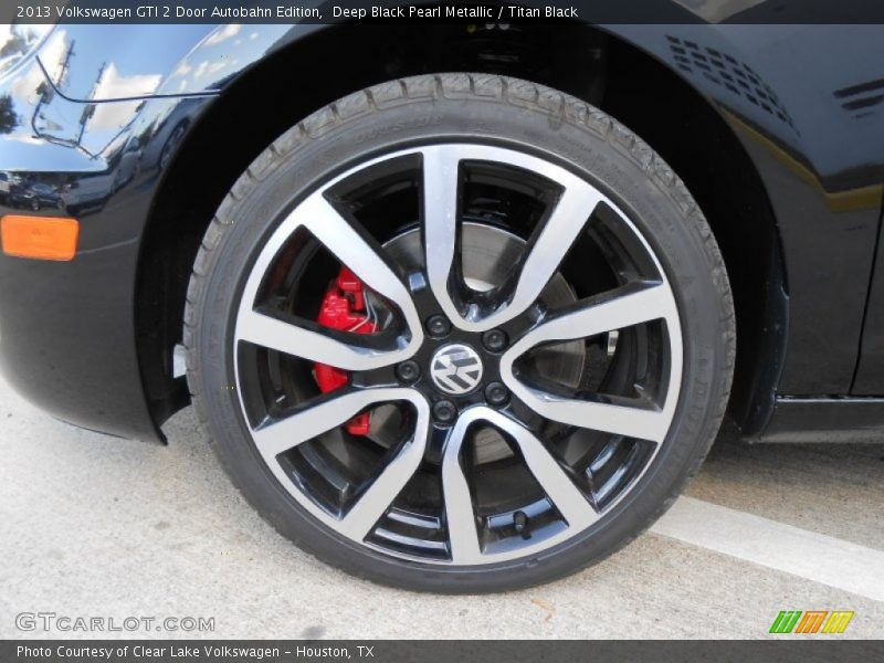 Deep Black Pearl Metallic / Titan Black 2013 Volkswagen GTI 2 Door Autobahn Edition