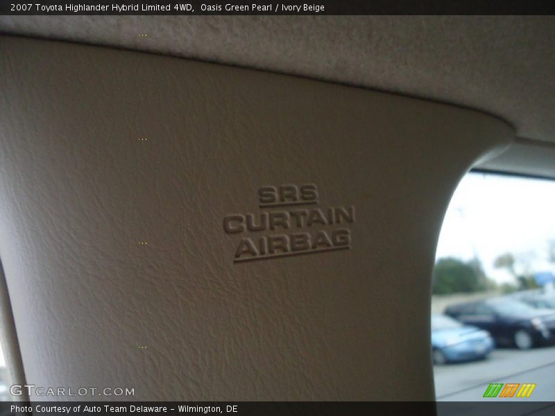 Oasis Green Pearl / Ivory Beige 2007 Toyota Highlander Hybrid Limited 4WD