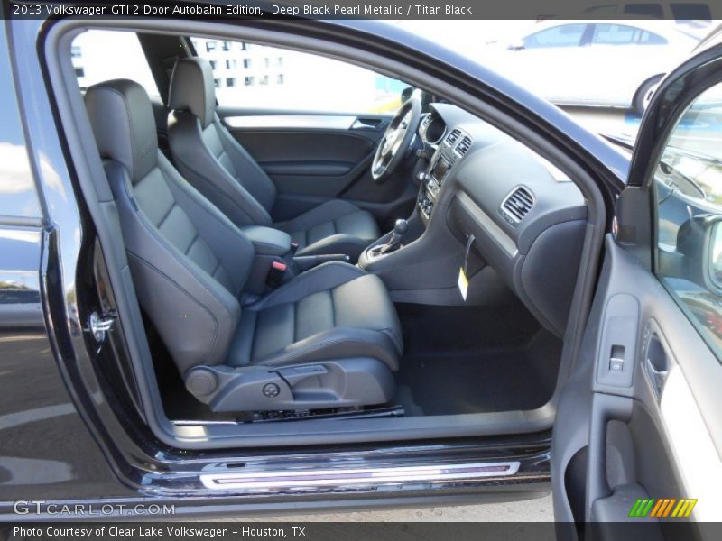 Deep Black Pearl Metallic / Titan Black 2013 Volkswagen GTI 2 Door Autobahn Edition