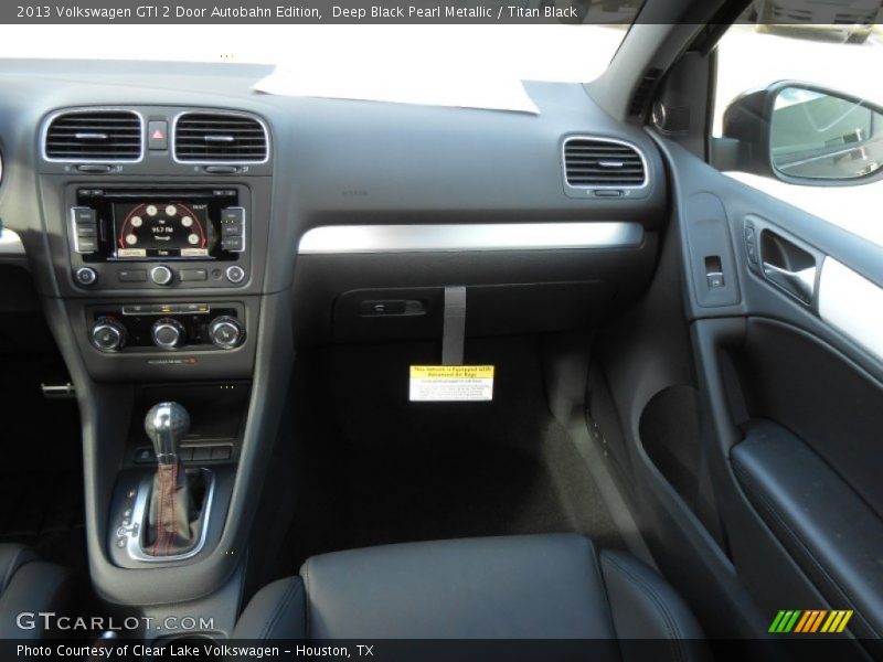 Deep Black Pearl Metallic / Titan Black 2013 Volkswagen GTI 2 Door Autobahn Edition