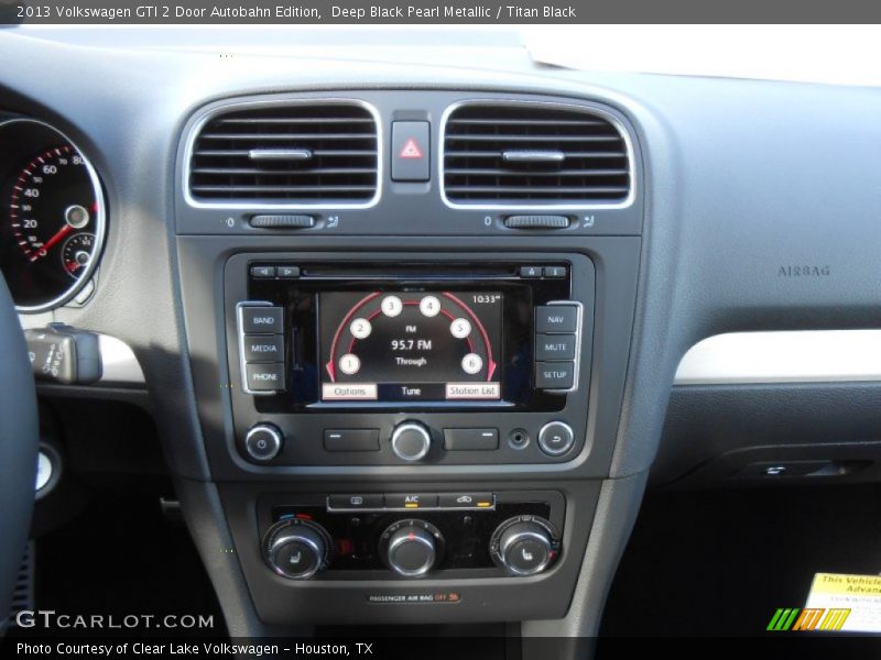 Deep Black Pearl Metallic / Titan Black 2013 Volkswagen GTI 2 Door Autobahn Edition