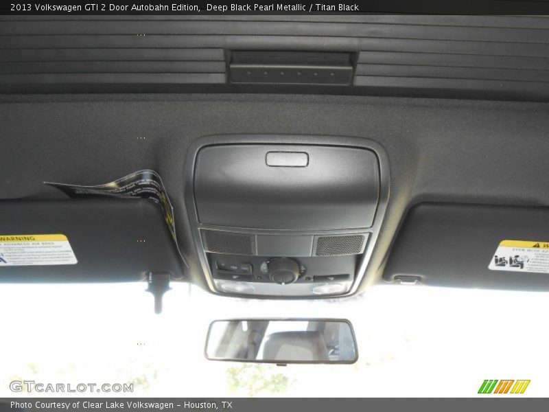 Deep Black Pearl Metallic / Titan Black 2013 Volkswagen GTI 2 Door Autobahn Edition