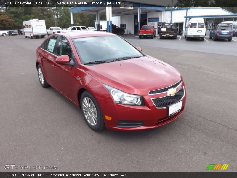 Crystal Red Metallic Tintcoat / Jet Black 2013 Chevrolet Cruze ECO