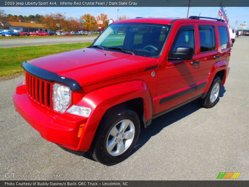 Inferno Red Crystal Pearl / Dark Slate Gray 2009 Jeep Liberty Sport 4x4