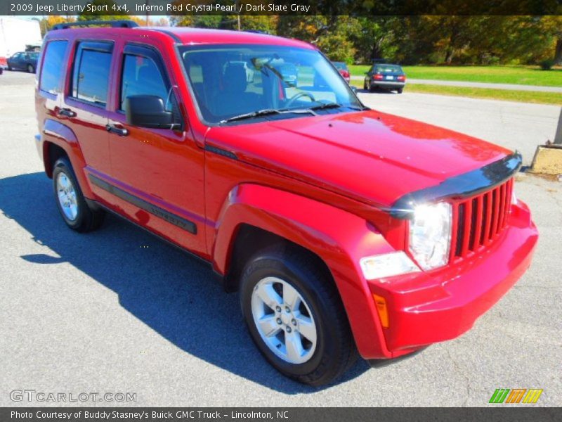 Inferno Red Crystal Pearl / Dark Slate Gray 2009 Jeep Liberty Sport 4x4