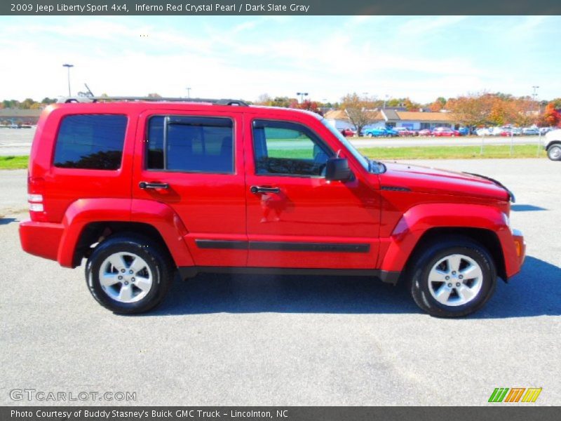 Inferno Red Crystal Pearl / Dark Slate Gray 2009 Jeep Liberty Sport 4x4