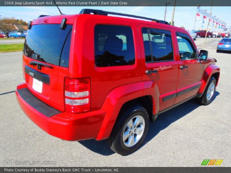 Inferno Red Crystal Pearl / Dark Slate Gray 2009 Jeep Liberty Sport 4x4