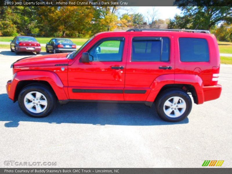 Inferno Red Crystal Pearl / Dark Slate Gray 2009 Jeep Liberty Sport 4x4