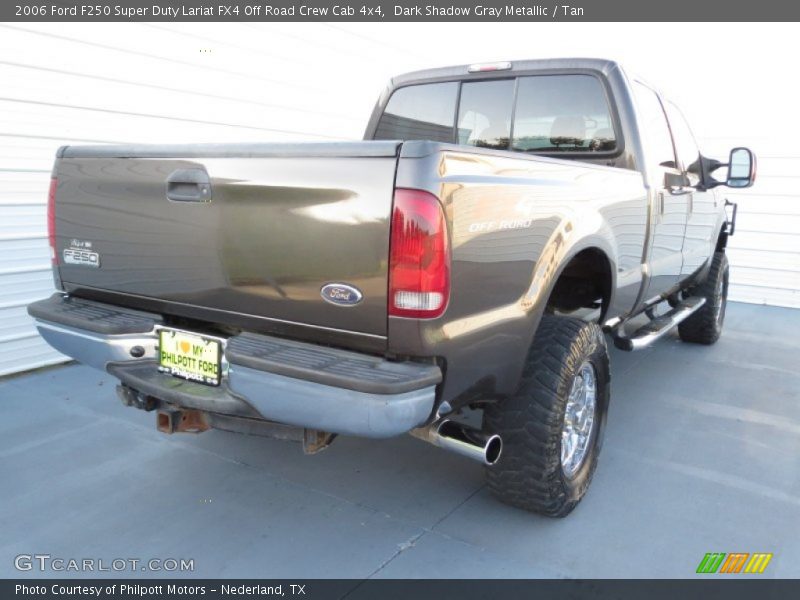 Dark Shadow Gray Metallic / Tan 2006 Ford F250 Super Duty Lariat FX4 Off Road Crew Cab 4x4