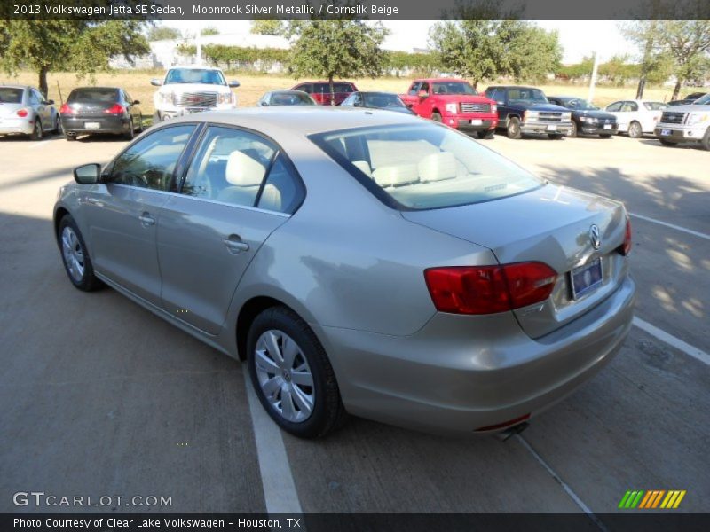 Moonrock Silver Metallic / Cornsilk Beige 2013 Volkswagen Jetta SE Sedan
