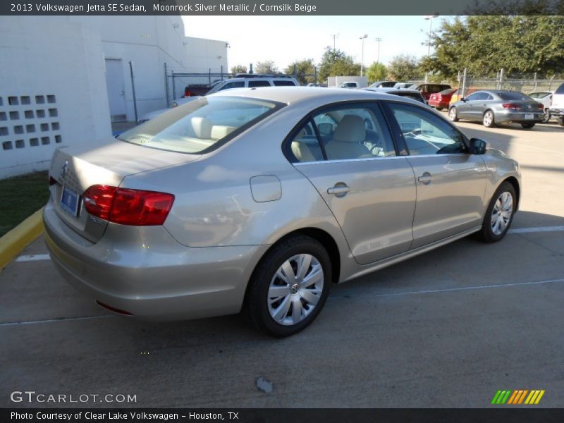 Moonrock Silver Metallic / Cornsilk Beige 2013 Volkswagen Jetta SE Sedan
