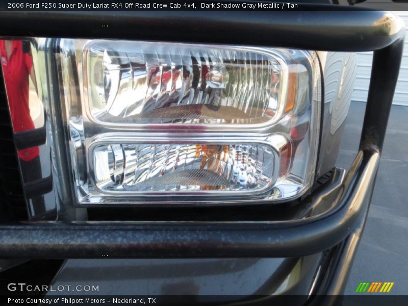 Dark Shadow Gray Metallic / Tan 2006 Ford F250 Super Duty Lariat FX4 Off Road Crew Cab 4x4