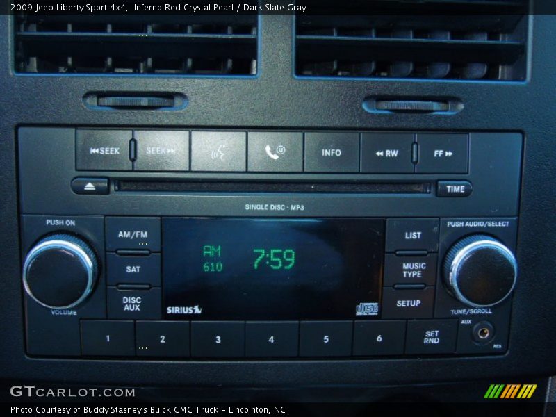 Inferno Red Crystal Pearl / Dark Slate Gray 2009 Jeep Liberty Sport 4x4