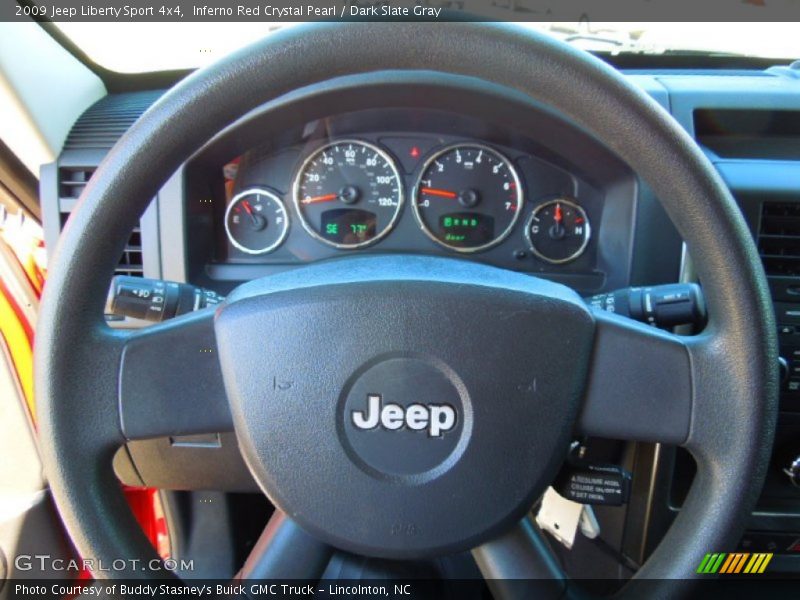 Inferno Red Crystal Pearl / Dark Slate Gray 2009 Jeep Liberty Sport 4x4